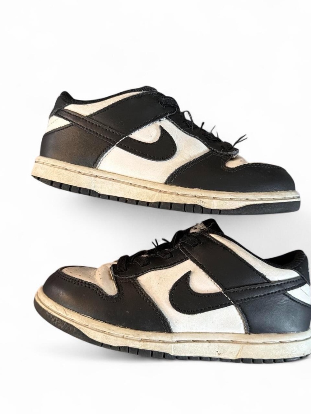 Nike Panda Kids Black & White Low-Top Sneakers size 10C